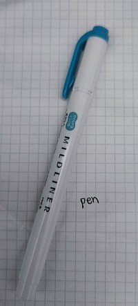 斑马荧光笔蓝色